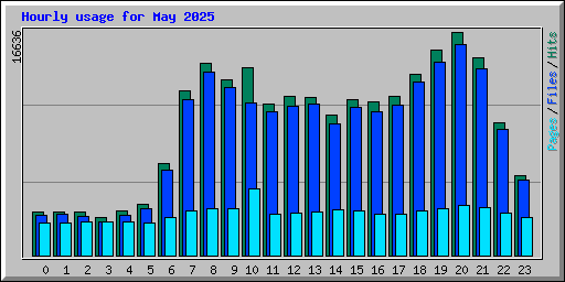 Hourly usage for May 2025